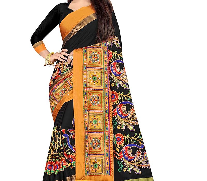 Fancy Floral Printed Saree