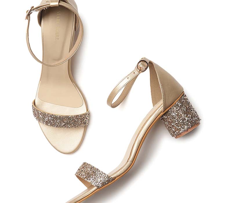 Multi Cross Strap Heeled Sandals For Women & Girls